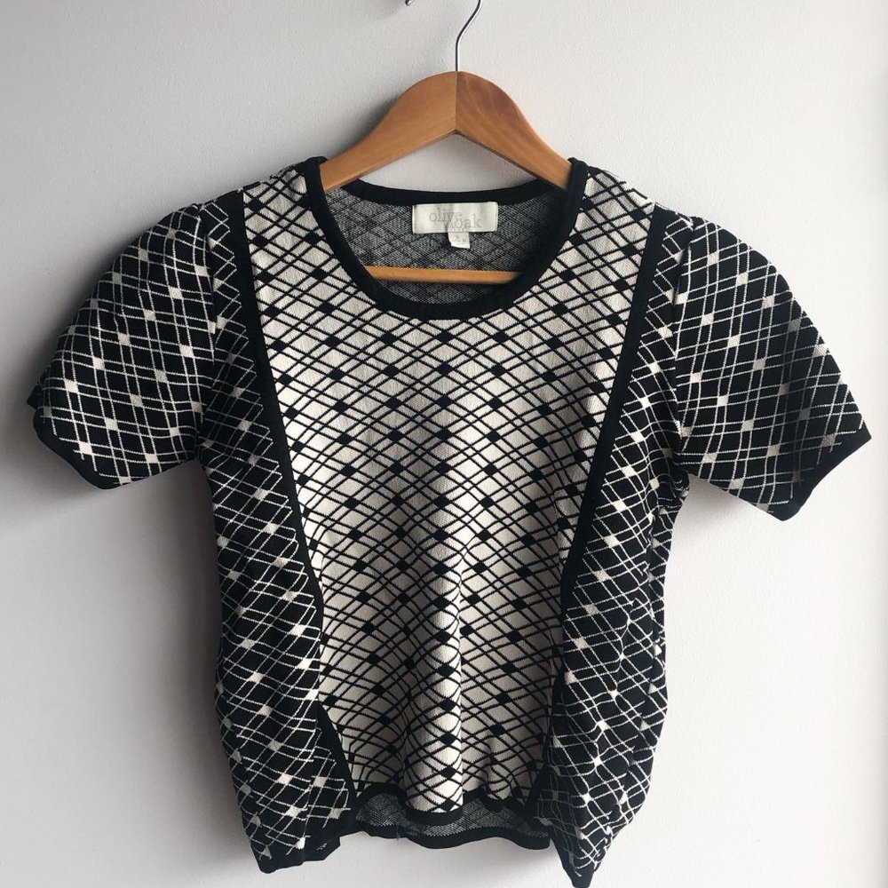 Black and White Statement Top